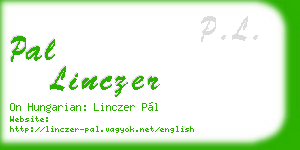 pal linczer business card