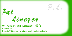 pal linczer business card